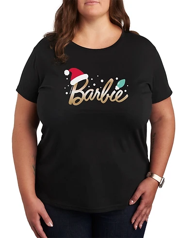 Air Waves Trendy Plus Barbie Holiday Graphic T-Shirt