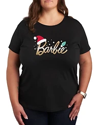 Air Waves Trendy Plus Barbie Holiday Graphic T-Shirt