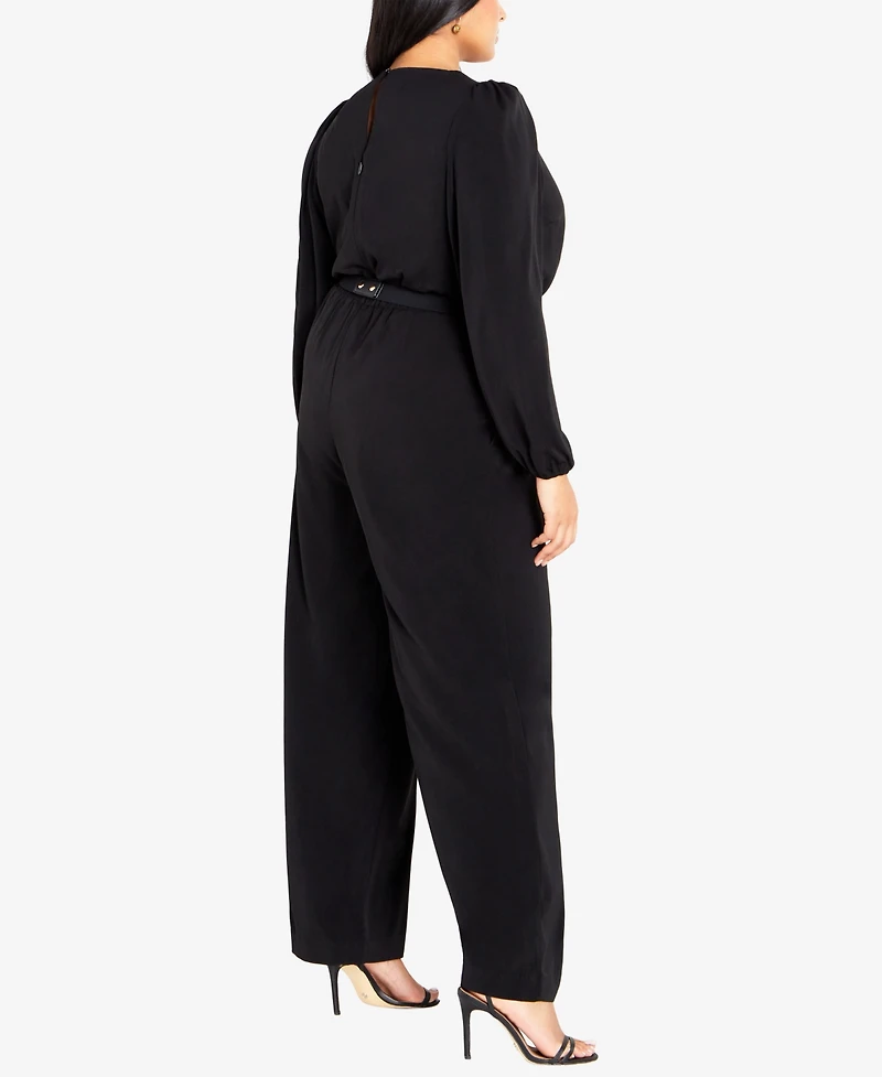 City Chic Plus Size Avah Wide Leg Jumpsuit