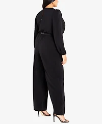 City Chic Plus Size Avah Wide Leg Jumpsuit