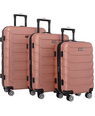 Travelers Club Madison 3-Pc Expandable Spinner Luggage Set