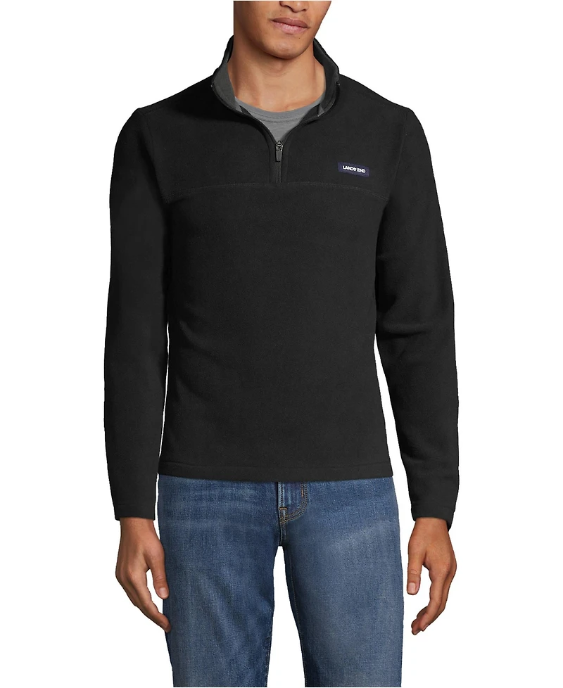 Lands' End Men's Anyweather Fleece Quarter Zip Pullover