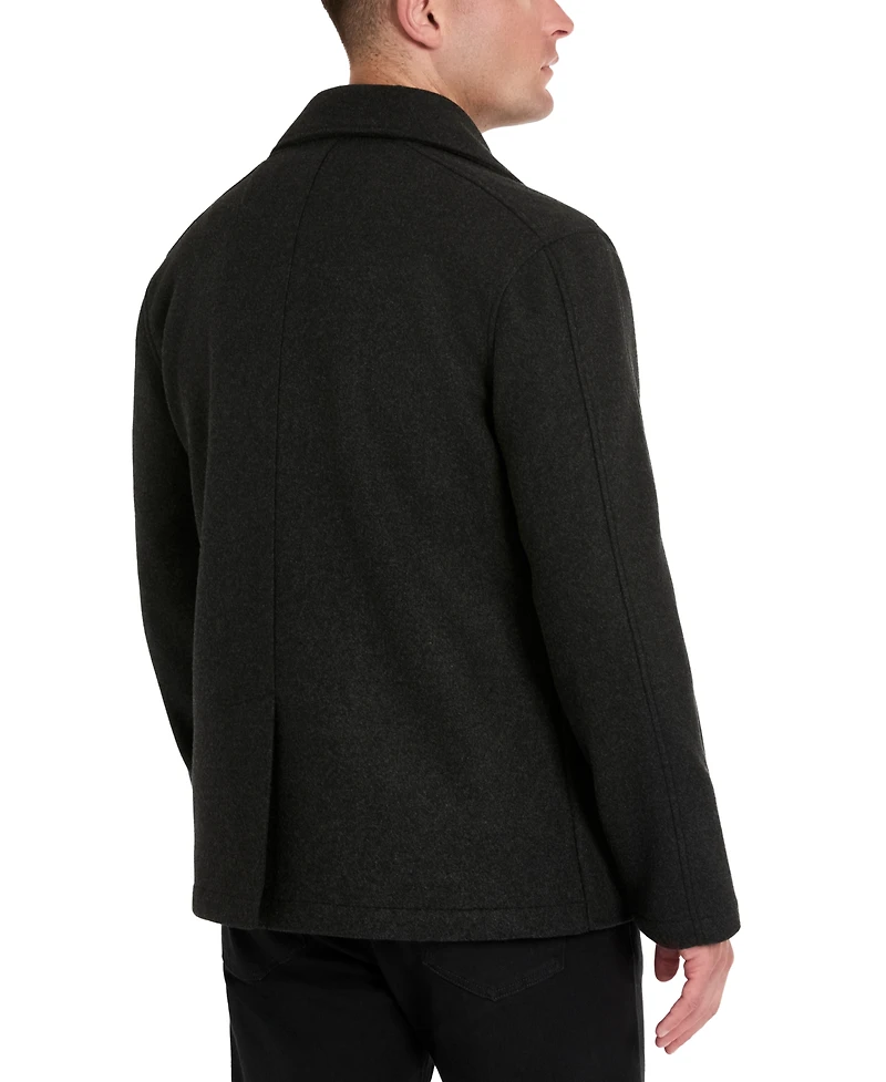 Kenneth Cole Men's Double-Breasted Peacoat