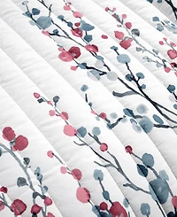 Lush Decor Mirabelle Watercolor Floral Reversible 3 Piece Quilt Set, King