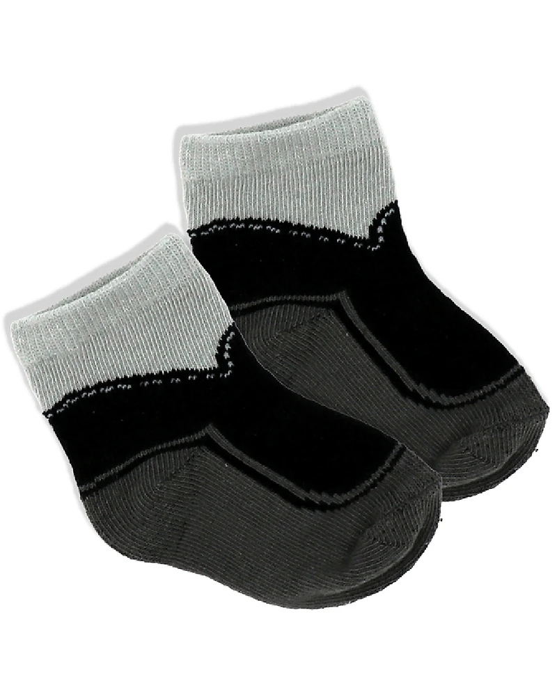 Baby Mode Baby Boys Suspender Bodysuit, Pants and Socks, 3 Piece Set