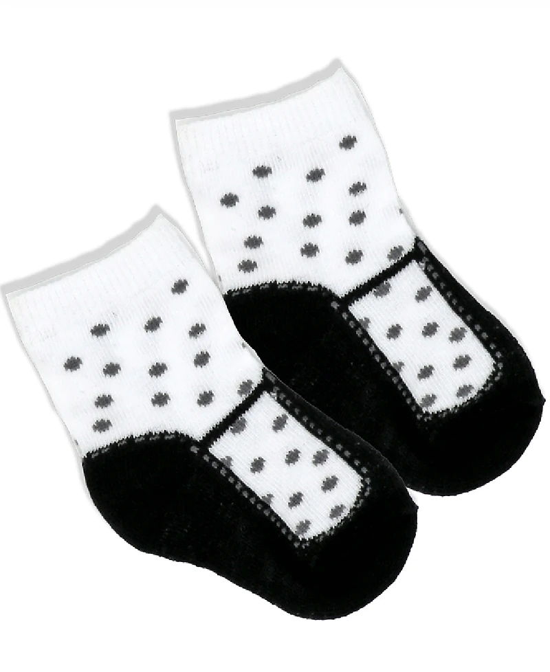 Baby Mode Girls Diamond Necklace Bodysuit, Pants and Socks, 3 Piece Set