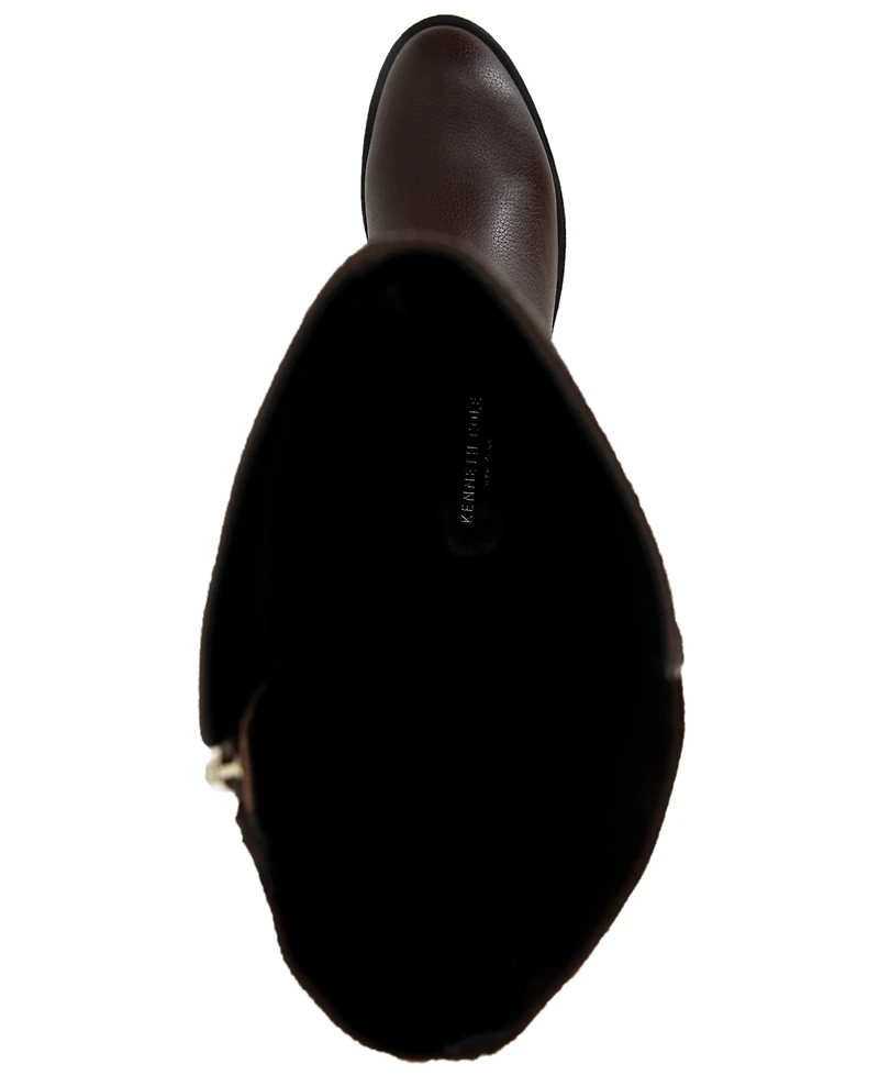 Kenneth Cole New York Women's Levon Wide Shaft Tall Knee High Boots - Extended Widths