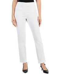 Jm Collection Petite Tummy-Control Cambridge Stretch Slim-Leg Pants, Created for Macy's
