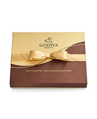 Godiva Assorted Milk Chocolate Gold-Tone Gift Box, 18 Pieces