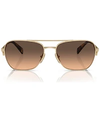Prada Rectangular Women's Sunglasses, Gradient Pr A50S