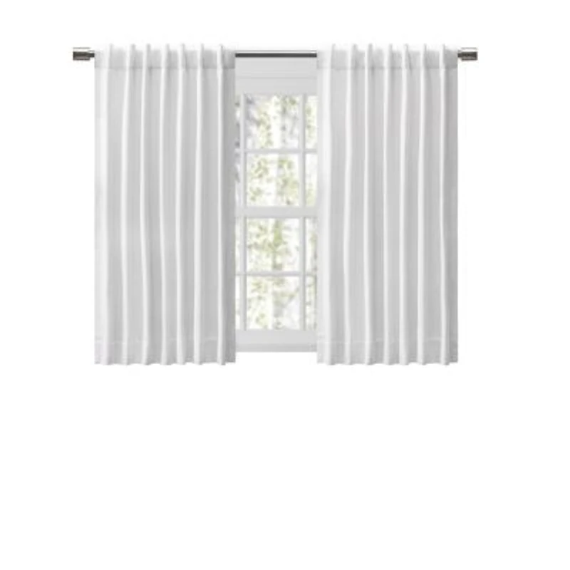 Chevron Unlined Rod Pocket W Back Tabs Panel