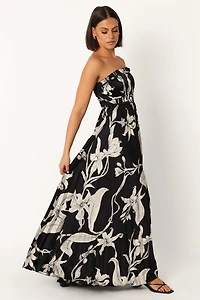 Petal and Pup Womens Angelique Strapless Maxi Dress