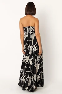 Petal and Pup Womens Angelique Strapless Maxi Dress