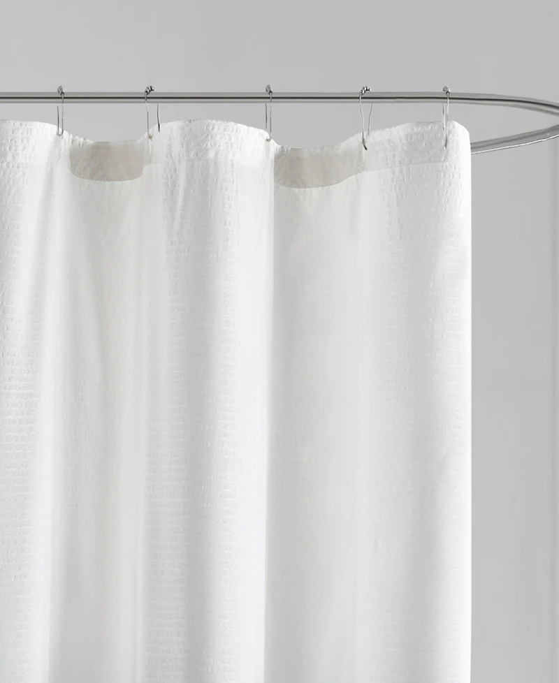 Madison Park Ara Ombre Printed Seersucker Shower Curtain, 72" x