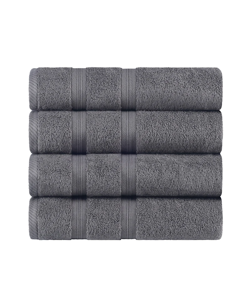 Superior Smart Dry Zero Twist Cotton 4-Piece Bath Towel Set