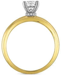 Alethea Certified Diamond Engagement Ring (7/8 ct. t.w.) in 14k Two-Tone Gold Featuring Diamonds from De Beers Code of Origin, Created for Macy's