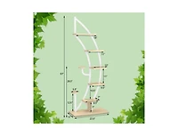 Slickblue 6 Tier 9 Potted Metal Plant Stand Holder Display Shelf with Hook