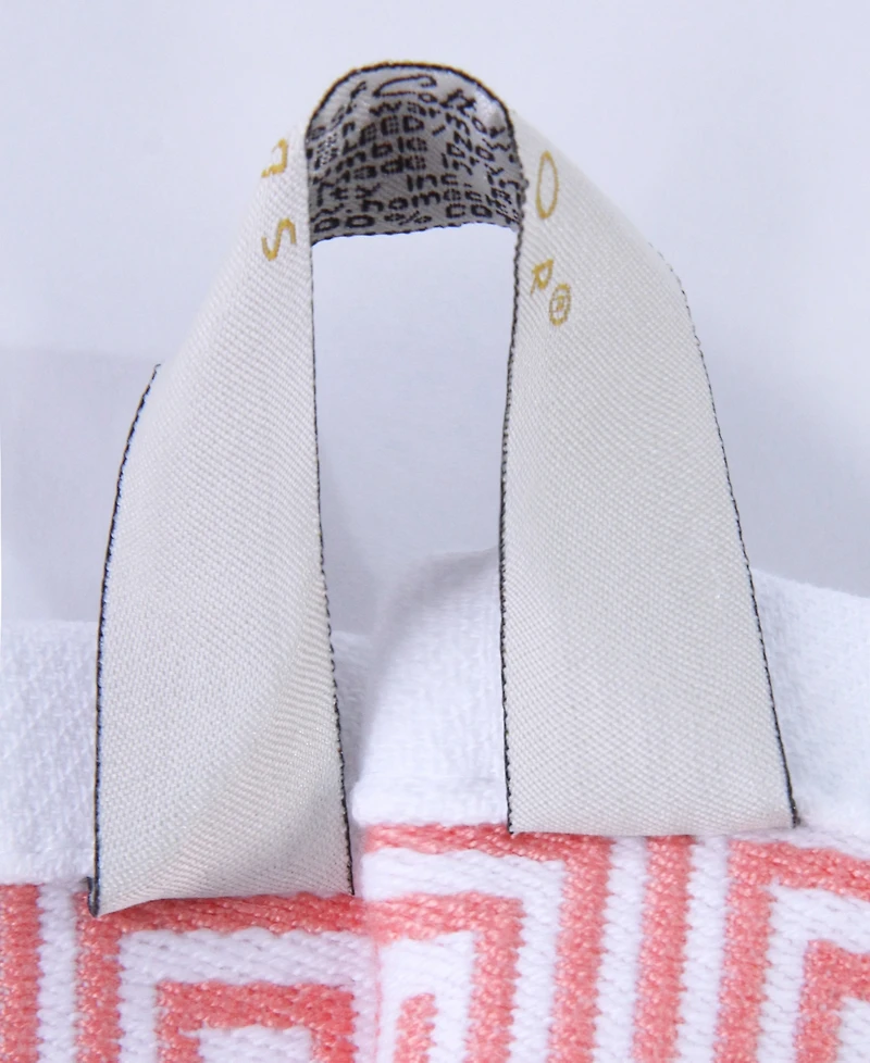 Superior Athens Cotton with Greek Scroll and Floral Pattern, 4 Piece Bath Towel Set