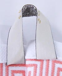 Superior Athens Cotton with Greek Scroll and Floral Pattern, 4 Piece Bath Towel Set