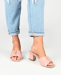 Journee Collection Women's Briarr Ruched Sandals