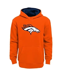 Big Boys Orange Denver Broncos Prime Pullover Hoodie