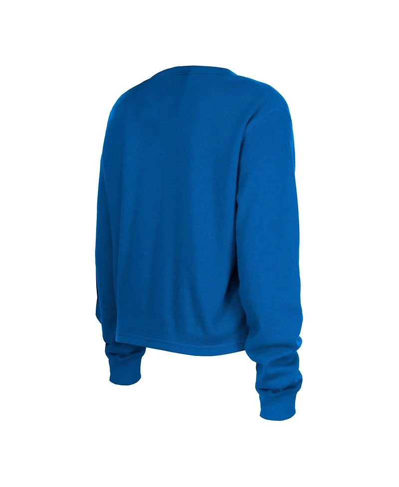 Women's New Era Royal Los Angeles Rams Thermal Crop Long Sleeve T-shirt