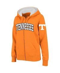 Women's Stadium Athletic Tennessee Orange Volunteers Arched Name Full-Zip Hoodie
