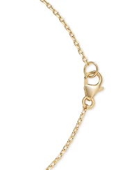 Sky Blue Topaz (1/3 ct. t.w.) & White (5/8 Cross 18" Pendant Necklace 14k Gold-Plated Sterling Silver (Also Citrine, Onyx, Perid