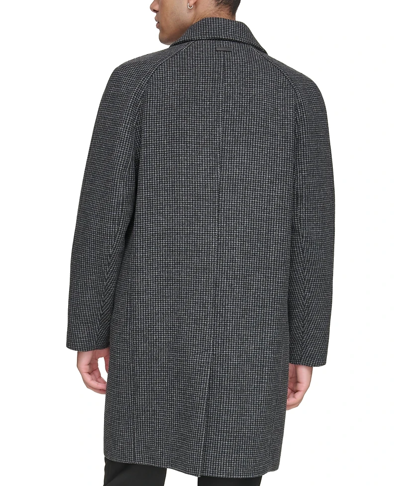 Marc New York Men's Rennel Houndstooth Single-Breasted Topcoat