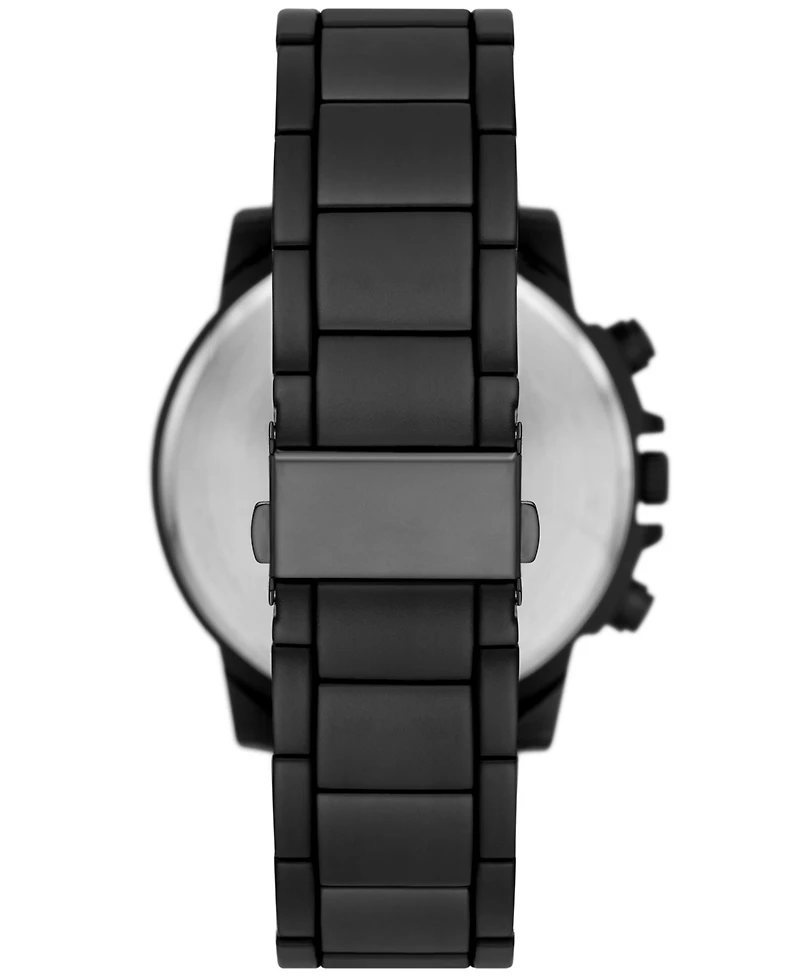 Folio Men's Quartz Three Hand Black Alloy Watch 50mm, Gift Set