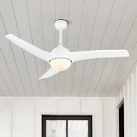 Sully Contemporary Industrial Iron/Plastic Integrated Led Ceiling Fan
