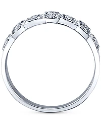 Diamond Openwork Multirow Statement Ring (1/2 ct. t.w.) in 14k White Gold