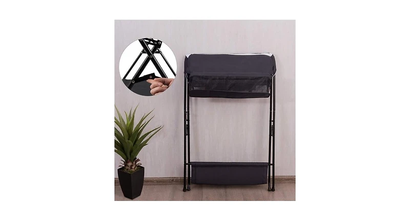 Portable Infant Changing Station Baby Diaper Table with Safety Belt