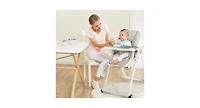 Slickblue Girls Convertible High Chair with Wheels