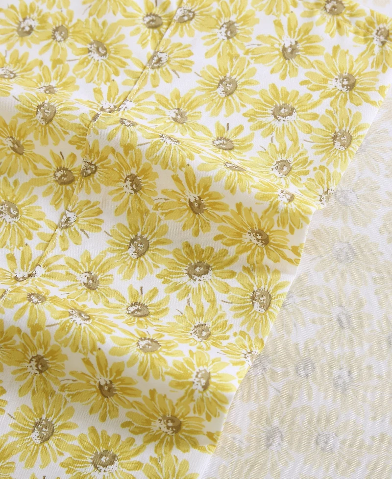 Betsey Johnson Sunflower Field Microfiber 3-Pc. Sheet Set, Twin