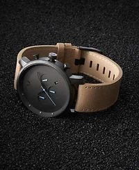 Mvmt Men's Chrono Sandstone Leather Strap Watch 45mm