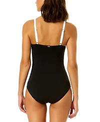 Anne Cole Women's Mesh-Insert Section One-Piece Swimsuit