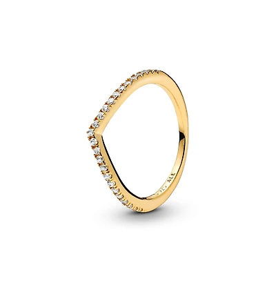 Pandora Cubic Zirconia Timeless Sparkling Wishbone Ring