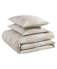 Closeout! Marimekko Lokki Cotton 3 Piece Duvet Cover Set, King