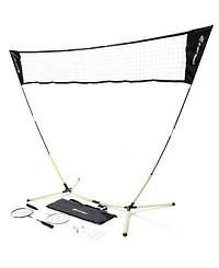 E-jet Sport Badminton Net Outdoor Game, Badminton Set, Rackets Shuttlecocks Combo No Tools Required, Portable