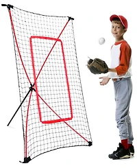 Net Playz Baseball Net, Kids Training Net, Pitch Back, Fielding Practice, Rebound, Throwing Return Exercise, Youth Sport Gifts, Softball Equipment Gea