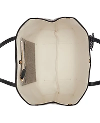 Lauren Ralph Emerie Canvas and Leather Extra Large Tote