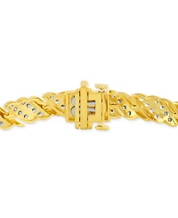 Diamond Diagonal Row Link Bracelet (3 ct. t.w.) in 10k Gold