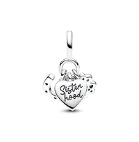 Pandora Mixed Stone Four Leaf Clover, Heart and Horseshoe Triple Dangle Charm