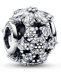 Pandora Cubic Zirconia Sparkling Herbarium Cluster Round Charm