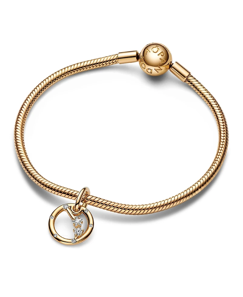 Pandora 14k Gold-Plated Zodiac Dangle Charm