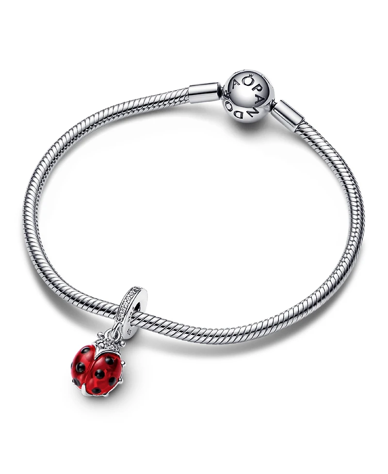 Pandora Mixed Stone Red Ladybird Dangle Charm