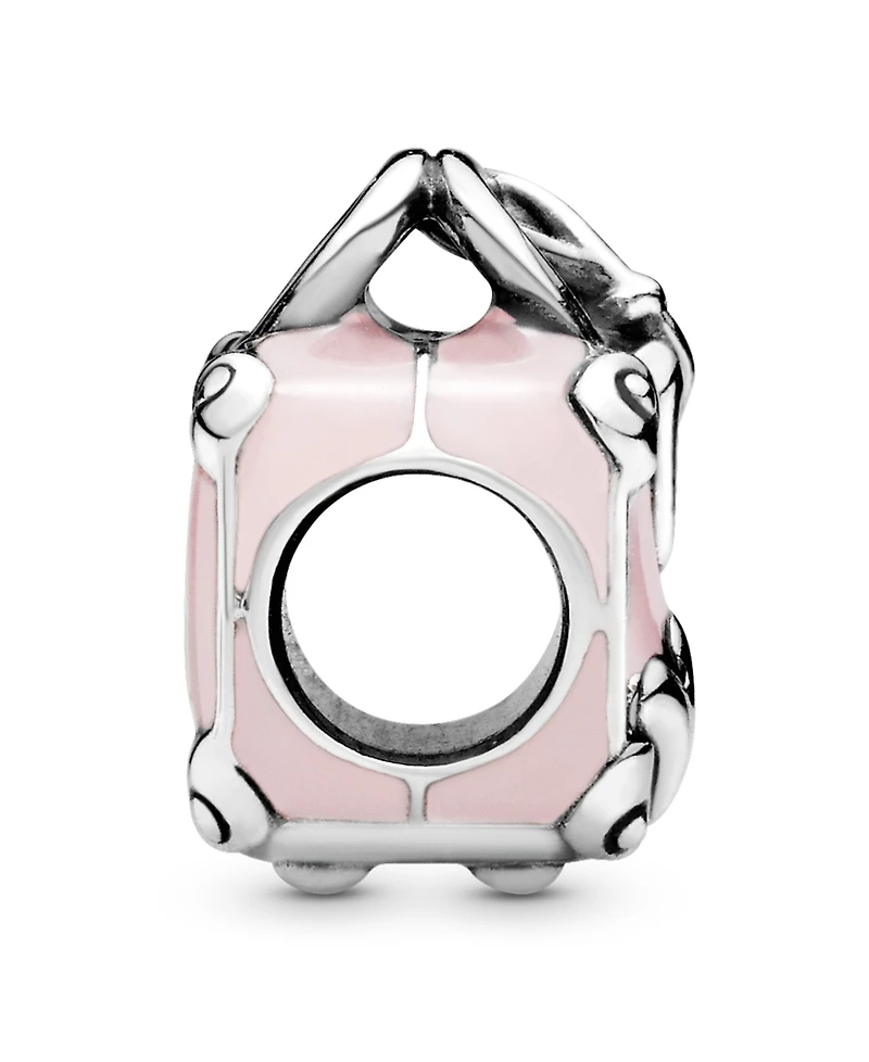 Pandora Sterling Silver Pink Travel Bag Charm