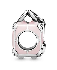 Pandora Sterling Silver Pink Travel Bag Charm
