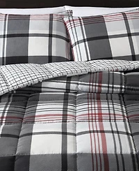Eddie Bauer Normandy Plaid Micro Suede Down Alternative Reversible Piece Comforter Set